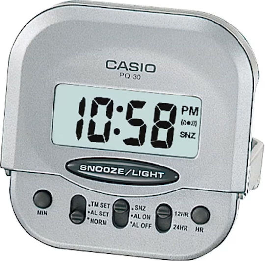 Casio Επιτραπέζιο Ψηφιακό Ρολόι με Ξυπνητήρι PQ30