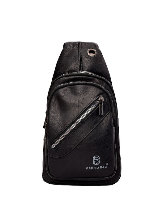 Bag to Bag Herrentasche Schulter / Crossbody Schwarz