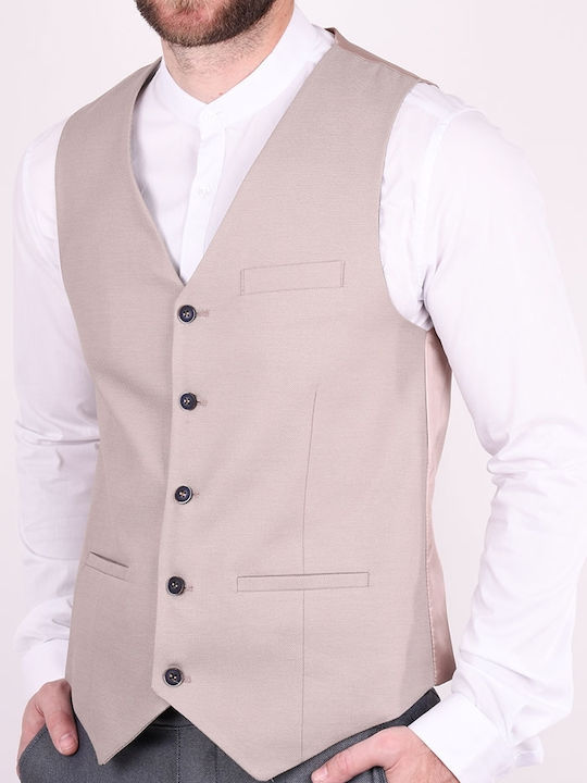 Zen And Zen Men's Suit Jacket Slim Fit Beige