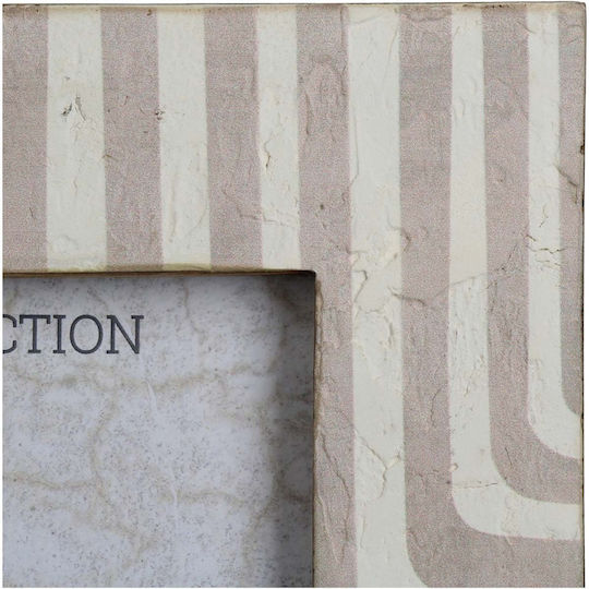 JK Home Decoration Κορνίζα Ξύλινη με Μπεζ Πλαίσιο