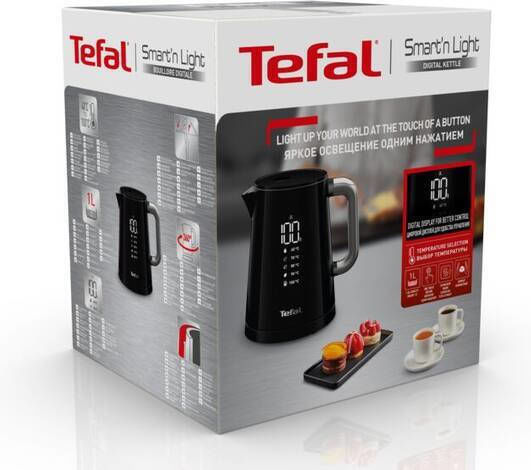 Tefal Smart & Light Βραστήρας 1lt 1800W Μαύρος