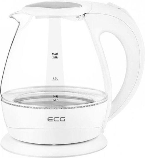 ECG Βραστήρας 1.5lt 2200W Λευκός