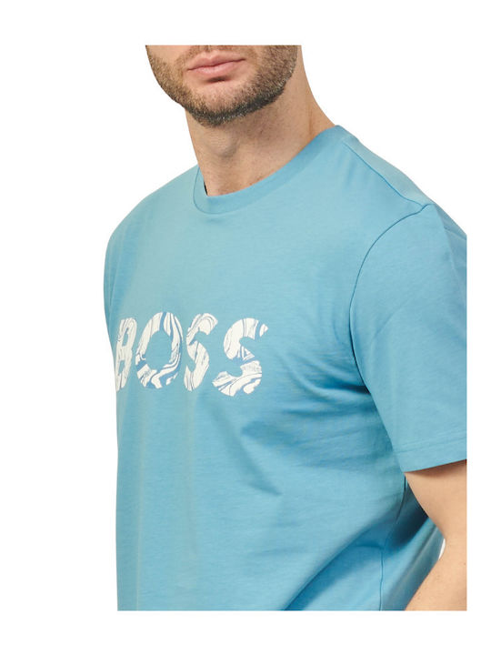 Hugo Boss Ανδρικό T-shirt Κοντομάνικο Blue