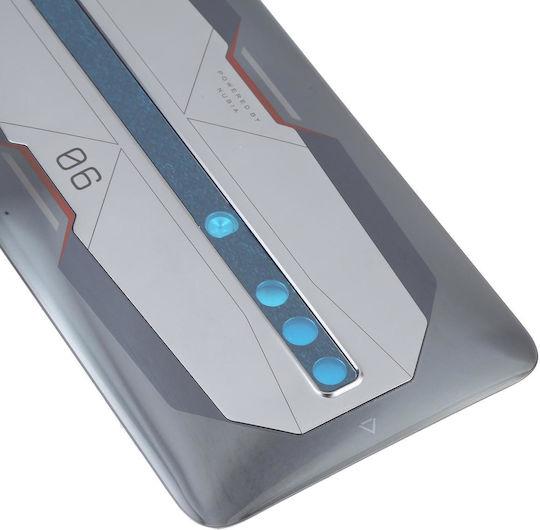 Battery Glass Back Cover Zte Nubia Red Magic 6 Pro Nx669j-p Grey