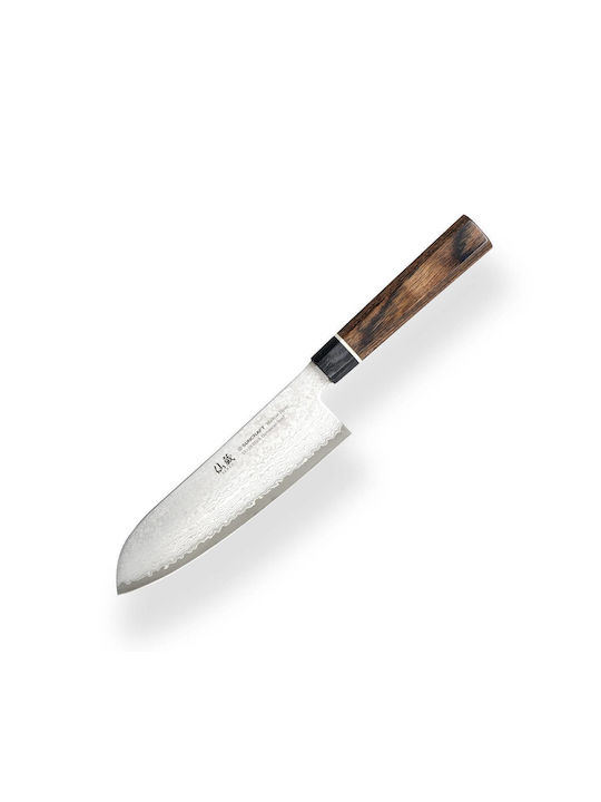 Senzo Suncraft Black Μαχαίρι Santoku από Δαμασκηνό Ατσάλι 16.7cm