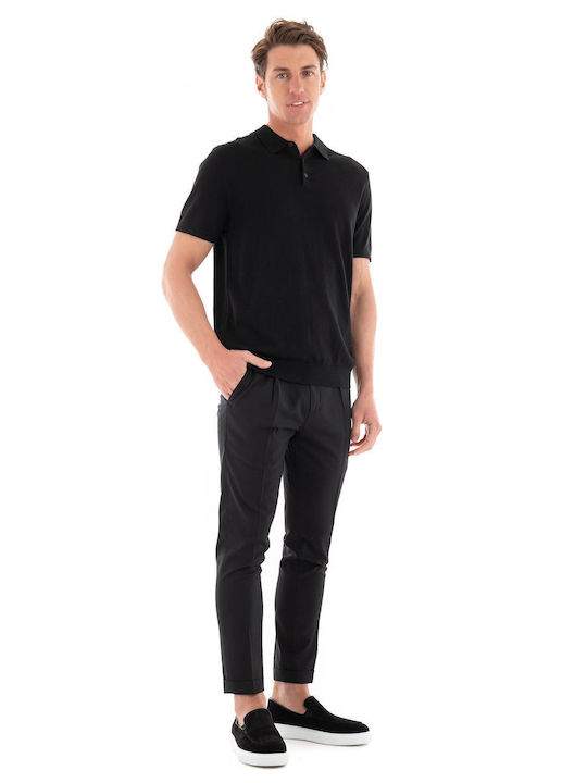 Selected Ανδρική Μπλούζα Κοντομάνικη Polo Black