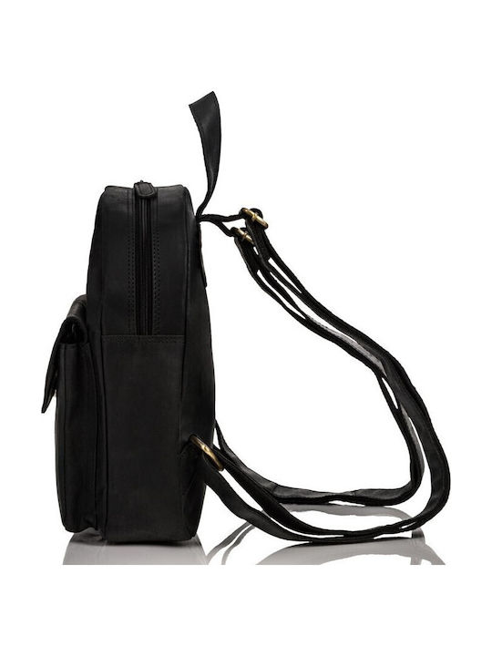 Set Leather Women's Bag Backpack Black