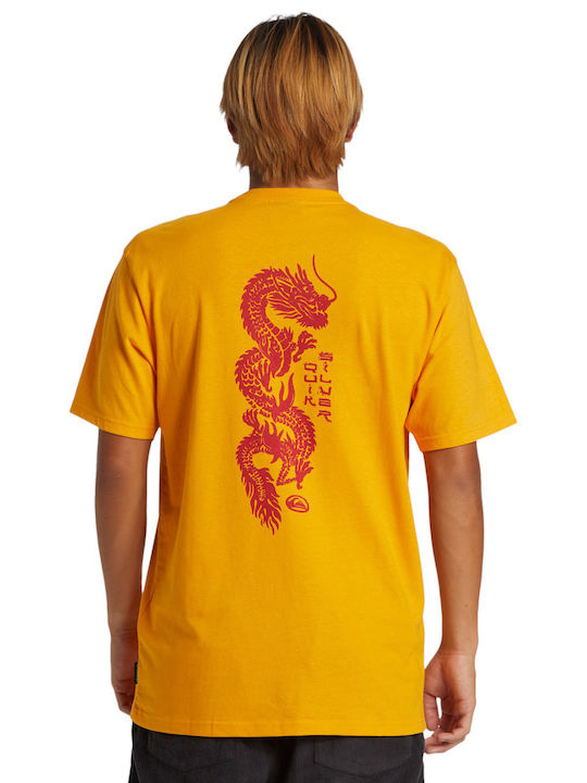 Quiksilver T-shirt Bărbătesc cu Mânecă Scurtă Orange