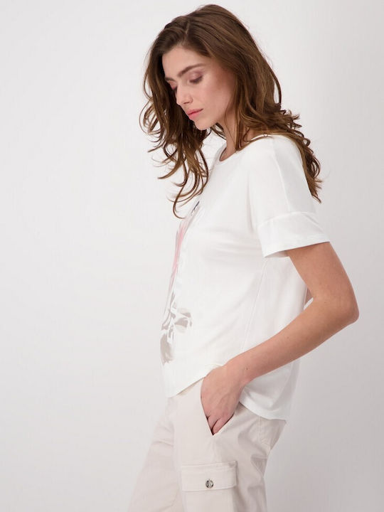 Monari Γυναικείο T-shirt Ivory