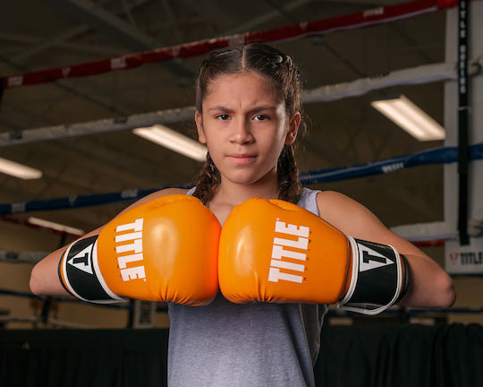 Title Boxing Instinct Fitness Γάντια Πυγμαχίας από Συνθετικό Δέρμα για Σάκο Πορτοκαλί