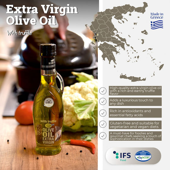 Ελληνικό Εξαιρετικό Παρθένο Ελαιόλαδο Τρούφα Korvel Αμφορέας 250 Ml