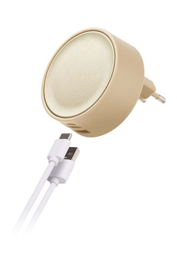Lexon Φορτιστής Χωρίς Καλώδιο με Θύρα USB-A και Θύρα USB-C 30W Power Delivery Χρυσός (LL152)
