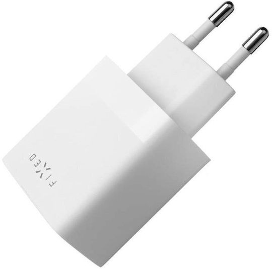 Fixed Φορτιστής Χωρίς Καλώδιο με 2 Θύρες USB-A 17W Λευκός (Fixed)