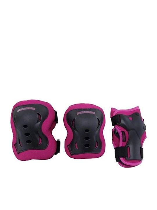 Athlopaidia Children's Protective Gear Set for Rollers Pink