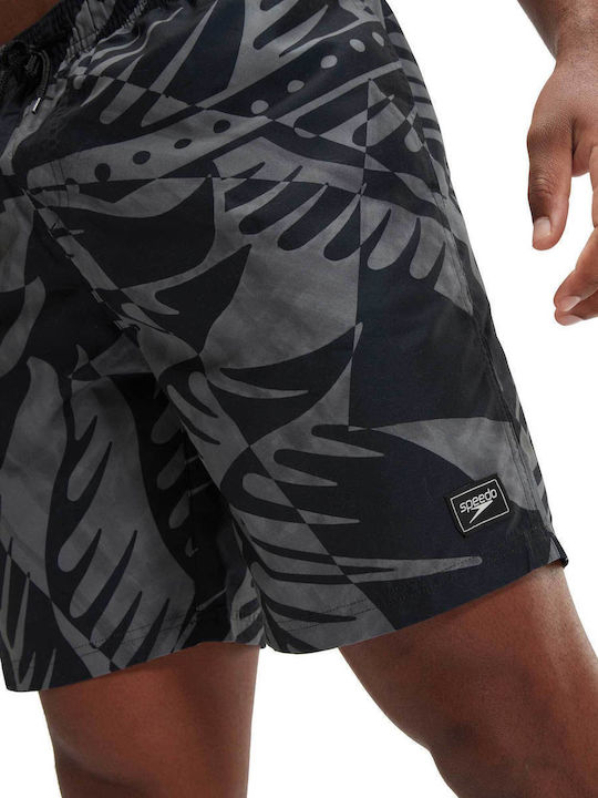 Men's Swimwear Shorts Black with Patterns
