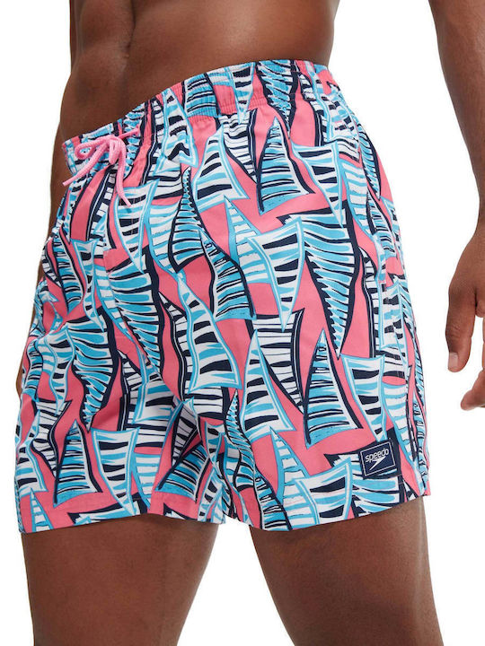Men's Swimwear Shorts Pink with Patterns