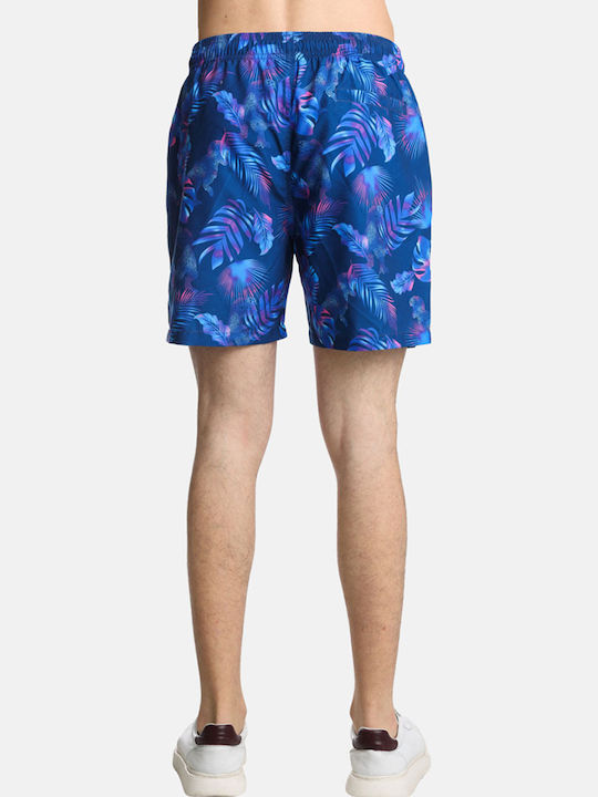 Herren Badebekleidung Bermuda Blue Blumen