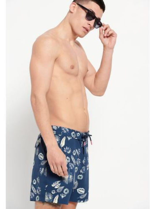 Men's Swimwear Shorts Indigo with Patterns