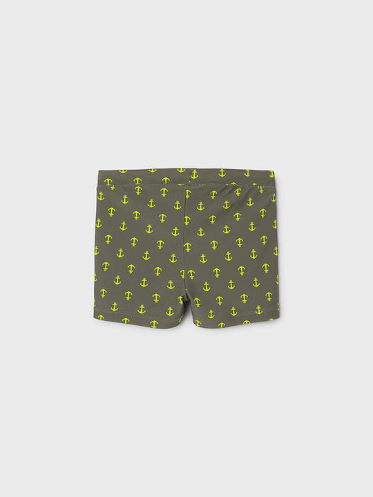 Name It Costum de baie pentru copii Pantaloni scurți de înot Dusty Olive