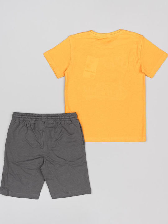 Losan Kids Set with Shorts Summer 2pcs Orange