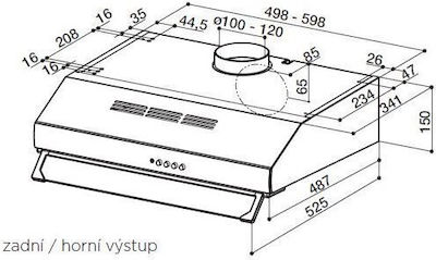 Faber 741 PB A60 Ελεύθερος Απορροφητήρας 60cm Λευκός