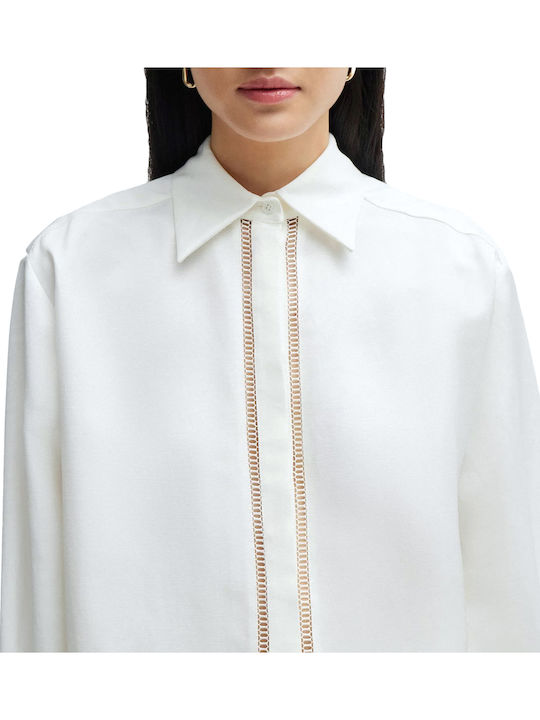 Mânecă lungă Femei Cămașă White