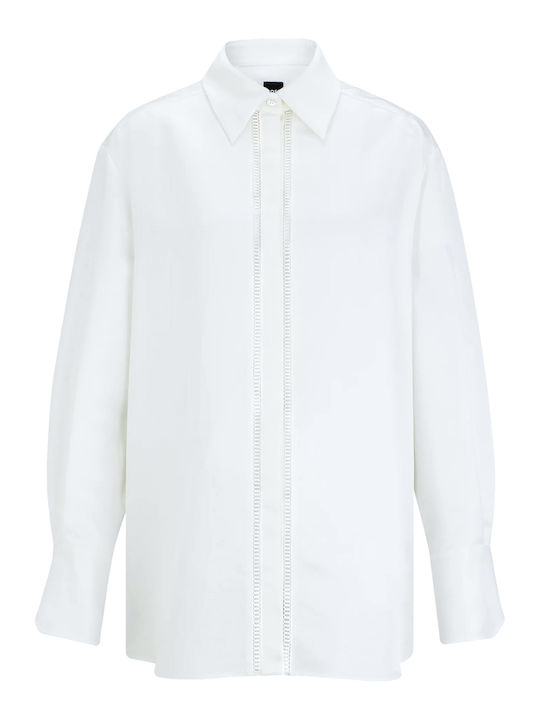 Mânecă lungă Femei Cămașă White
