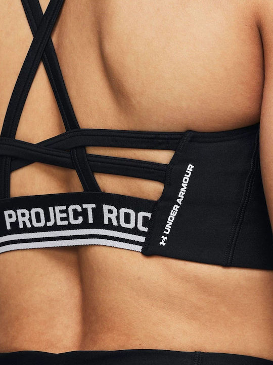 Project Rock Γυναικείο Αθλητικό Μπουστάκι Μαύρο με Επένδυση