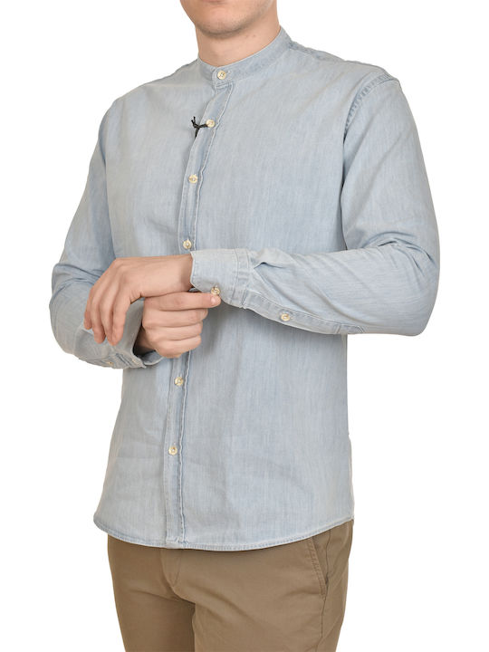 Cu mânecă lungă Denim Cămașă albastru cer