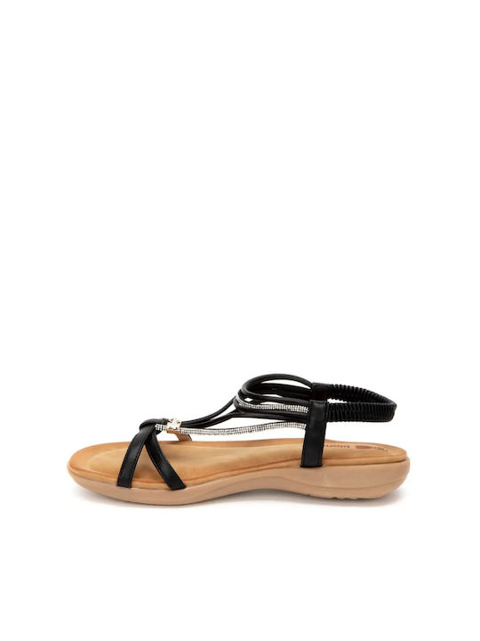 Blondie Women's Flat Sandals Anatomic in Black Color