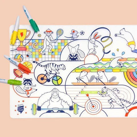 Super Petit Painting Silicone placemat for Children 3+ years Years