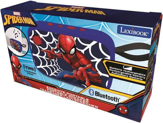 Lexibook Bluetooth Speaker with Radio and Battery Life up to 3 hours Spider-Man BT018SP