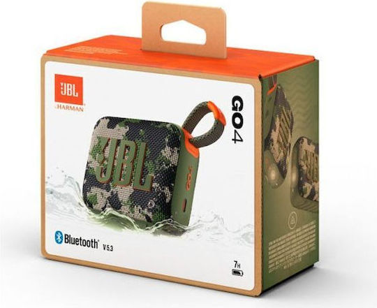 JBL Go 4 Waterproof Bluetooth Speaker 4.2W with Battery Life up to 7 hours Squad