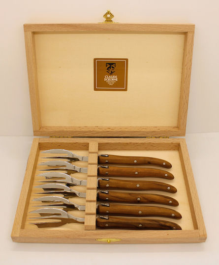 Claude Dozorme Inox Fruit/Dessert Fork Set Silver 6pcs