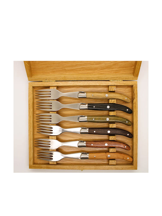 Claude Dozorme Inox Table Fork Set Silver 6pcs