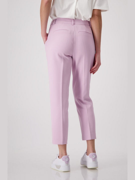 Monari Damen Stoff Capri Hose Rosa