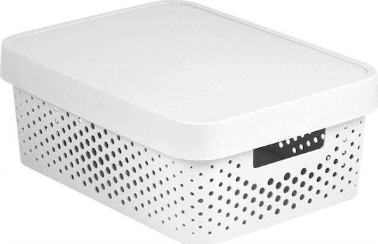 Curver Infinity Dots Kunststoff Aufbewahrungsbox mit Deckel 11lt
