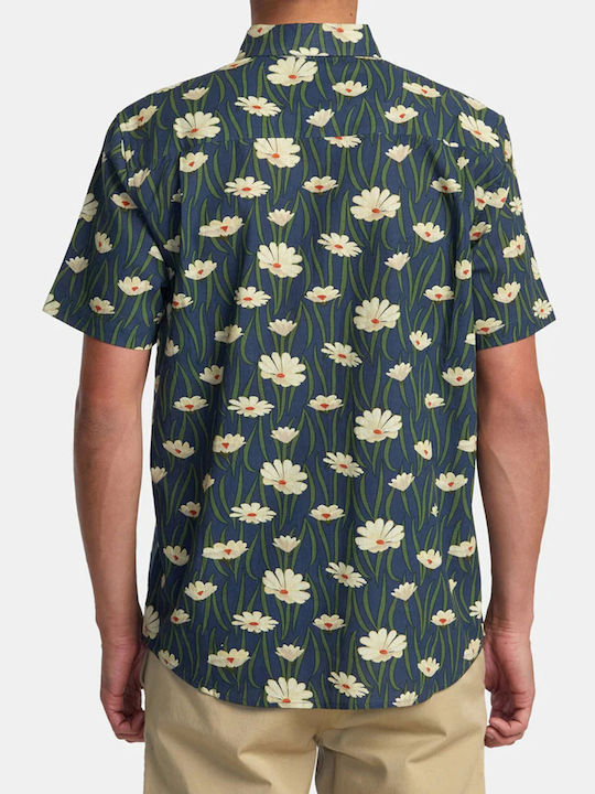 RVCA Cămașă Bărbătească Cu mânecă scurtă Floral Multicolor