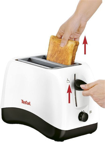 Tefal Delfini Φρυγανιέρα 2 Θέσεων 850W Λευκή