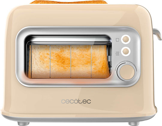 Cecotec Retrovision Prăjitor de pâine 2 sloturi 700W Bej