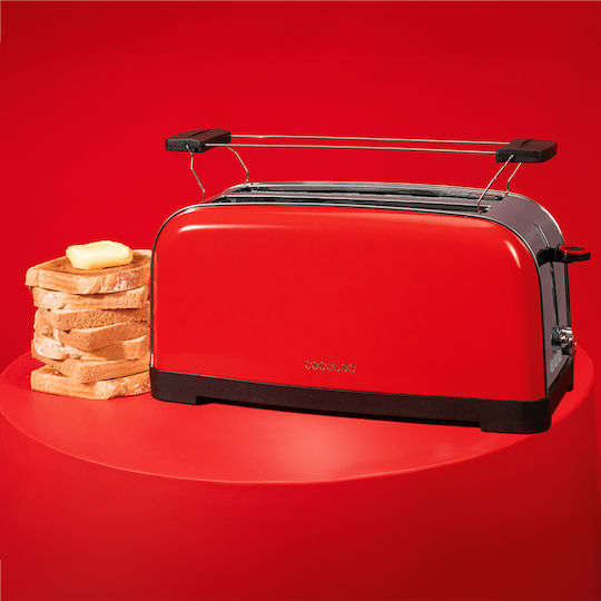 Cecotec Toastin Time 1500 Тостер Двуместна 1500W Червена