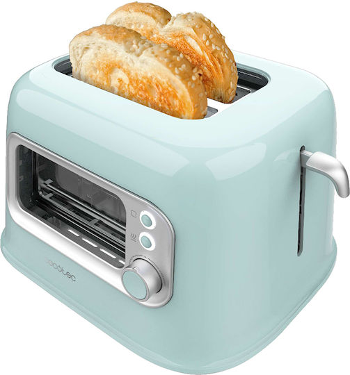 Cecotec Retro Vision Φρυγανιέρα 2 Θέσεων 700W Μπλε
