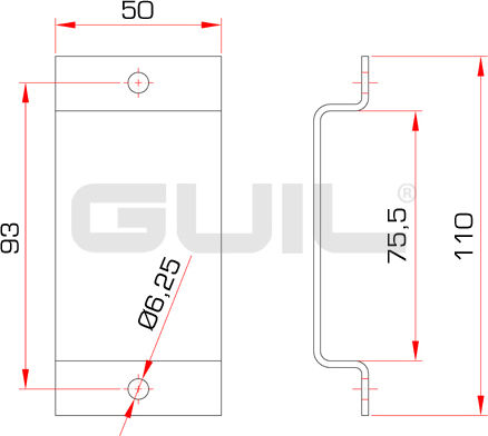 Guil Gt10/m Βάση Τοίχου για Κιθάρα/Μπάσο