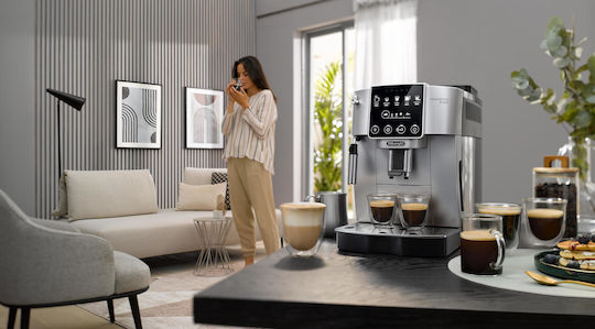 De'Longhi Magnifica Start 1450W Налягане 15бар с мелачка Сребриста