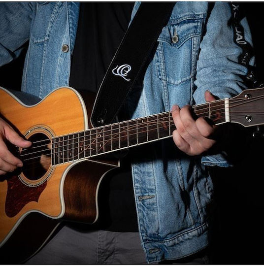 Ortega Gurt für Gitarre / Bass Schwarz