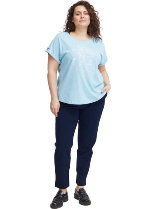 Women's Fabric Trousers Blue