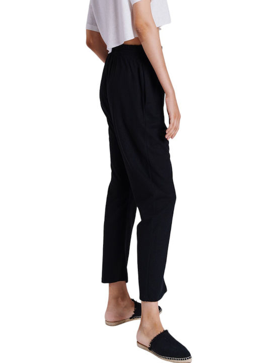 Collectiva Noir Women's Fabric Trousers Black