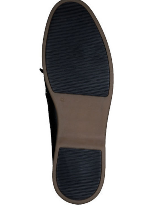 Leder Herren Mokassins in Blau Farbe