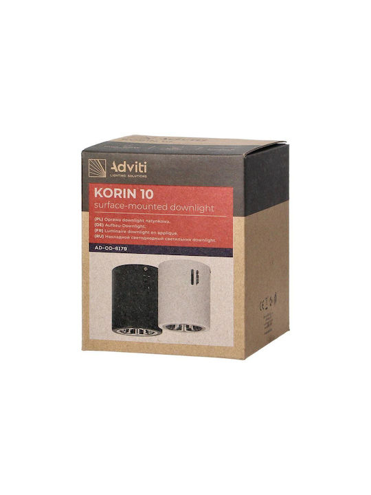 Adviti Einzel Spot mit Fassung E27 in Schwarz Farbe