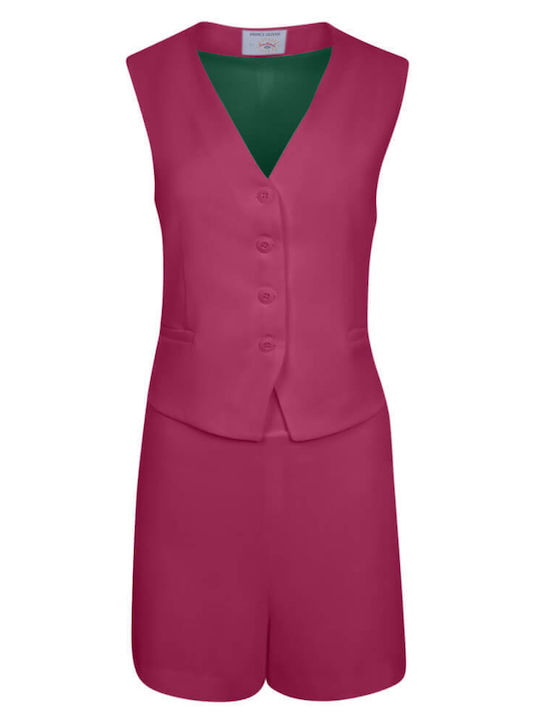 Prince Oliver Short Women's Vest Fuchsia